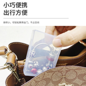 Factory wholesale plastic <b>boxes</b> for jewelry, pills, <b>small</b> items, transparent storage, portable storage jewelry. - Product Image 1
