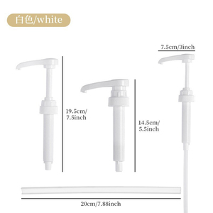 3 colores a prueba de fugas 28/410 3ml 5ml 10ml café Torani DaVinci <span class=keywords><strong>Jordans</strong></span> salsa delgada botella de jarabe dispensador de bomba de galón con - Product Image 3