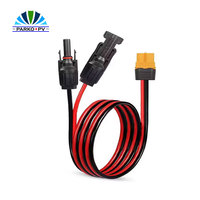 Connecteur solaire PV XT60H Adaptateur de batterie de panneau solaire Système d'énergie solaire Alliage de cuivre 250V 35A Câble