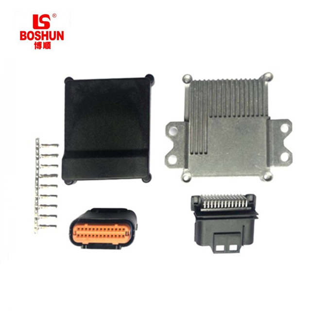 BS084 26 Pin Automotive ECU Aluminum Enclosure with Connectors for Car Engine Control
