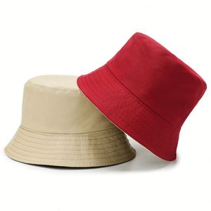 Fashion <b>Reversible</b> Blank <b>Bucket</b> <b>Hat</b> Outdoor Sunproof Cotton Sun <b>Hat</b> Traveling Beach Personalized <b>Bucket</b> <b>Hat</b> - Product Image 1