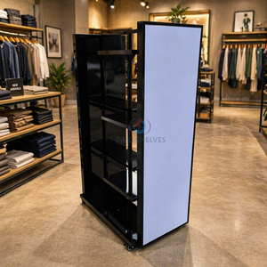 Présentoir à vêtements pour magasin, étagères et rails de présentation pour chaussures et vêtements - Product Image 1