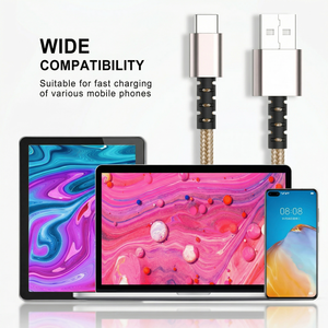 5Gbps <strong>USB</strong> 3.1 Gen1 to <strong>USB</strong> <strong>C</strong> <strong>Cable</strong> 5V 3A Fast Charging Oxygen-Free Copper Data Cord with Aluminum Shell PVC Jacket for Phone - Product Image 3