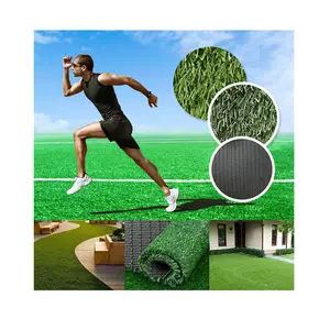 Rumput Sintetis Luar Ruangan Rumput Buatan Kustom Grosir Di Lantai Olahraga Tanah Sepak Bola
