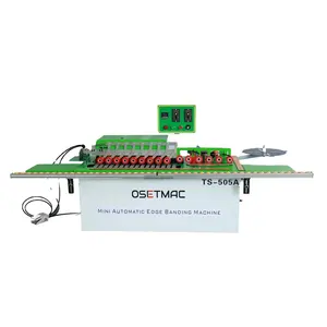 OSETMAC家用迷你自动封边机TS-505A带输送机和末端切割家具