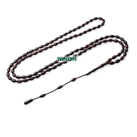 Manik-Manik Oval Buatan Tangan Winon 6*10mm 33/99 Butir Tasbih Muslim Misbaha
