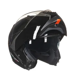 Fabrika toptan Fiber cam motosiklet kaskları nitelikli ab standart PU malzeme kask B700 motokros yarışı açık yüz kask