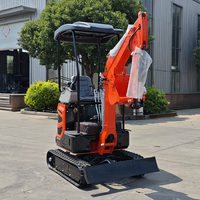 Livraison Gratuite - Mini-Excavatrice Compacte de 1,8 Tonne, Conforme EPA, Micro-Pelleuse sur Chenilles, Petite Excavatrice Agricole, Prix Compétitifs