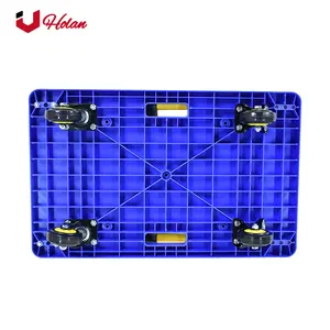 Uholan EX-250 Warehouse Business Cart Trolley Pulling Flatbed Trolley Thickening Silent Folding Trolley