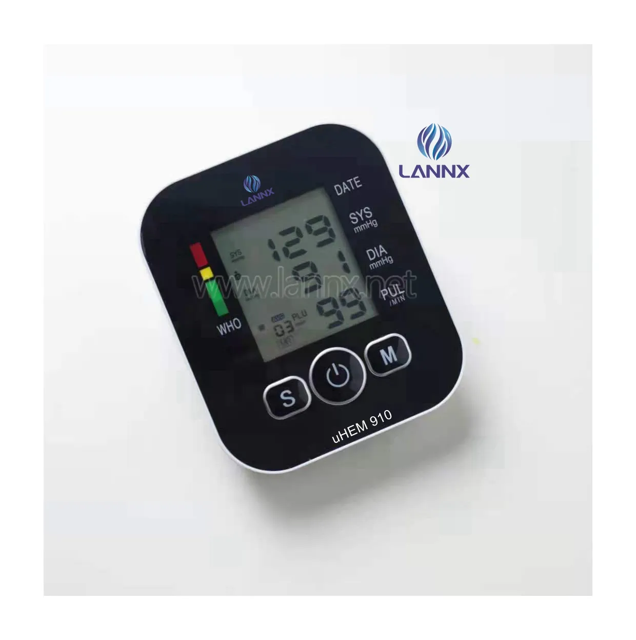LANNX uHEM 910 Blood Pressure Monitor Ce Approved Upper Arm Pressure Checking Machine Led Monitor Tansiyon Aleti Tensiometro
