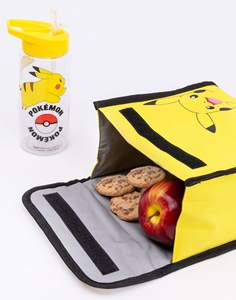 Fabrik OEM Langlebiges 4-Teiliges Rucksack-Set aus Polyester mit Lunchbox, Wasserflasche und Federmäppchen, Gelb, Pokémon <span class=keywords><strong>Pikachu</strong></span> - Product Image 5