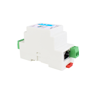 Servidor de Dispositivos Seriales Industrial IoT de 1 Puerto, RS485 Ethernet para Modbus TCP/MQTT, Fabricante de Modbus Maestro/Esclavo, Riel DIN