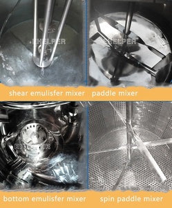 Cuve de mélange industrielle avec homogénéisateur |   Cuve de chauffage et de refroidissement à double enveloppe 500L-5000L pour le traitement cosmétique, alimentaire et <span class=keywords><strong>chimique</strong></span> - Product Image 6