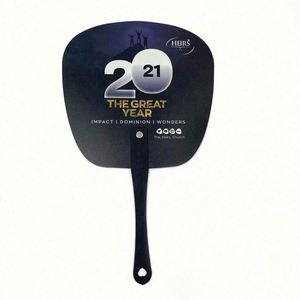 Éventail rond personnalisé en plastique PP de bonne qualité - Product Image 3