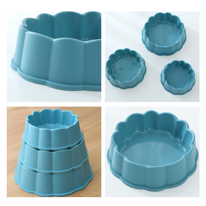 Único pétalo en forma de sensación esmerilada PP Pet Bowls Dog Feeder al por mayor para perros y gatos - Product Image 5