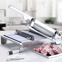 Vente chaude 13 "Double lame multifonction en acier inoxydable Biltong saccadé herbe viande ruban coupe trancheuse