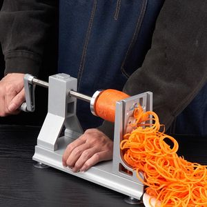 เครื่องหั่นผักแบบมือหมุน เครื่องหั่นและซอยผักเชิงพาณิชย์ เครื่องหั่นแครอท เครื่องหั่นมันฝรั่ง เครื่องหั่นสำหรับร้านอาหาร - Product Image 1