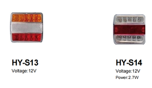 Nouveau feu arrière LED rectangulaire robuste 12/24V 100% étanche avec fonctions Stop, Clignotant et Marche arrière pour Bateau, Remorque, Camping-car, Fourgonnette - Product Image 3