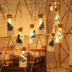 Botella de los deseos LED luces de Navidad Cadena de luces de árbol Modelo de batería Habitación de vacaciones Decoración interior al aire libre Cadena de luz - Product Image 1