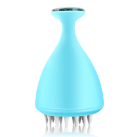Tiktok Hot Seeling Cheveux Cuir Chevelu Masseur Shampooing Brosse Poils En Silicone Souple Étanche Épurateur De Cheveux