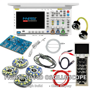 FNIRSI-1014D デジタルオシロスコープ 2+1 デュアルチャンネル入力信号発生器 100MHz*2 アナログ帯域幅 1GSa/s サンプリングレート 8ビット - Product Image 2