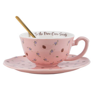 Taza de café de cerámica floral pequeña, esmalte de sublimación impreso con logotipo personalizado para tazas para obsequios promocionales con paquete personalizado - Product Image 1