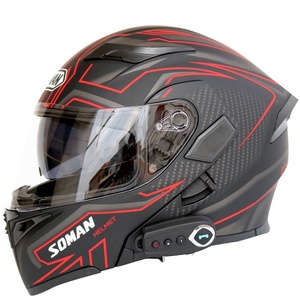 Casco <span class=keywords><strong>de</strong></span> Motocicleta Integral Inalámbrico <span class=keywords><strong>con</strong></span> <span class=keywords><strong>Intercomunicador</strong></span> Inteligente, Homologado por DOT, <span class=keywords><strong>con</strong></span> Doble Lente <span class=keywords><strong>de</strong></span> ABS y PC, Tallas M/L/XL/XXL, en Oferta - Product Image 1