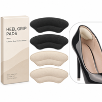 Coussinets de talon pour chaussures trop grandes, inserts antidérapants pour hommes et femmes, coussinets de talon souples pour éviter le glissement du talon