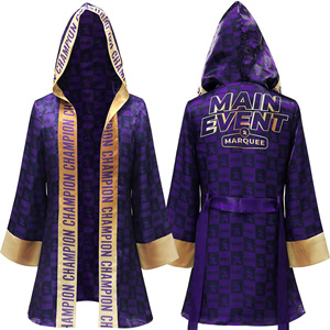 Nuevo Comercio exterior Hombres europeos y americanos Halloween Carnaval Púrpura Albornoz Cape Dance Party Stage Costume - Product Image 1
