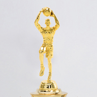 Trophées et récompenses sportifs en plastique GD19 personnalisables vierges pour les vainqueurs et les champions de basketball