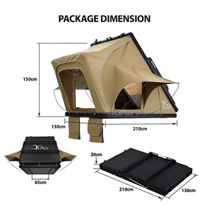 Carpa de Techo para Auto de Apertura Automática Rápida, Tipo Extendido, Doble Capa, Impermeable para las Cuatro Estaciones, Tela Oxford de Poliéster de 3000 mm - Product Image 4