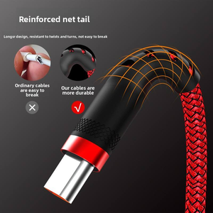 Cable USB-A a Tipo C de Nailon Trenzado de 0.5m, 1m, 1.5m, 2m, 3m, 5m, 8m, 6V10A, Carga Rápida, Núcleo de Cobre Puro, Cable de Sincronización de Datos para Teléfono - Product Image 4