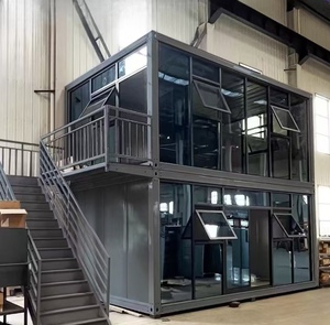 Casa Prefabricada Modular <span class=keywords><strong>de</strong></span> Lujo <span class=keywords><strong>de</strong></span> 20 pies, Desmontable, para Campamento, Casa Pequeña Hecha <span class=keywords><strong>de</strong></span> Panel Sándwich Resistente - Product Image 2