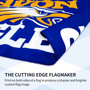 ธงโพลีเอสเตอร์ขนาดใหญ่สั่งทำได้ พิมพ์สองด้าน สำหรับโฆษณาและส่งเสริมการขาย ราคาพิเศษ - Product Image 3