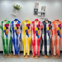 Nouvelle Robe Longue Bubu Africaine Imprimée pour Femme, Tendance 2026, en Polyester Respirant, Ample et Décontractée, Style Ethnique, Idéale pour les Fêtes Estivales