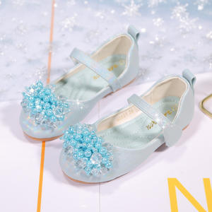 Han Girl talon plat bleu rose perle mariage chaussures quotidiennes fille confortable perle danse anniversaire princesse chaussures - Product Image 3