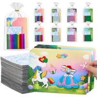 Joycat 2027 Nouveau Best-seller Kit d'activités artistiques en feuille d'aluminium sur le thème des animaux, Ensemble d'autocollants en feuille d'aluminium, Art et artisanat en feuille d'aluminium pour enfants