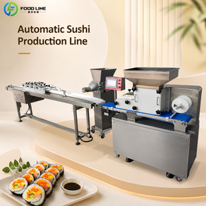 Ligne de production industrielle de machines à sushi multifonctionnelles pour la fabrication de <span class=keywords><strong>Maki</strong></span>, Nigiri, Onigiri, production en série, certifiée CE - Product Image 6