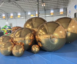 Ballon sphérique <span class=keywords><strong>gonflable</strong></span> miroir argenté brillant pour scène - Product Image 6