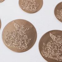 Offre Spéciale : Autocollants Ronds en Aluminium Souple 3D avec Logo, Adhésif Puissant, Étiquettes Métalliques Souples Gaufrées pour Bouteilles