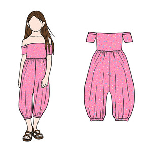 F2 3-7Días OEM/ODM Venta al por Mayor Mono de Bebé Niña con Estampado Personalizado y Hombros Descubiertos, Pantalones Largos - Product Image 5