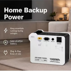 สถานีพลังงานสำรองฉุกเฉินพลังงานแสงอาทิตย์ CE 500W 1000Wh LiFePO4 MPPT คุณภาพสูง พร้อมคลื่นไซน์บริสุทธิ์ สำหรับกิจกรรมกลางแจ้ง - Product Image 2