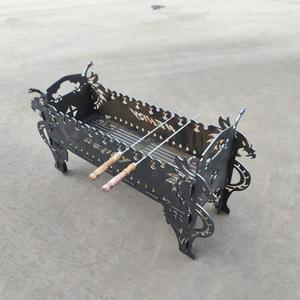 Chine <span class=keywords><strong>Dragon</strong></span> Style extérieur Portable pliant Grill Card-pliant <span class=keywords><strong>poêle</strong></span> pour Barbecue bois de chauffage et charbon de bois Camp fournitures de cuisine - Product Image 2