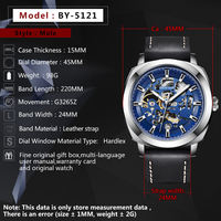 Montres pour hommes BENYAR 5121, marque haut de gamme, mode, affaires, automatiques, mécaniques, étanches, sportives