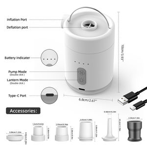 <span class=keywords><strong>Mini</strong></span> compresores de aire inflables portátiles ligeros de alta energía <span class=keywords><strong>para</strong></span> acampar al aire libre, bomba de inflado de 4500Pa <span class=keywords><strong>para</strong></span> colchón de cama de aire - Product Image 2