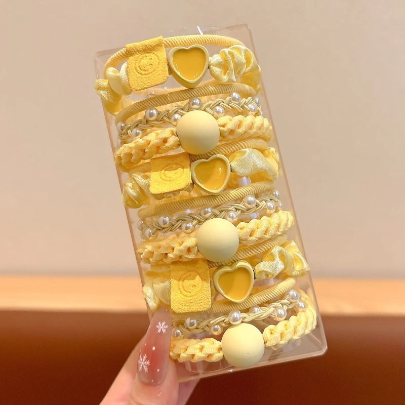 1boîte de livraison et de rangement jaune 15 pièces