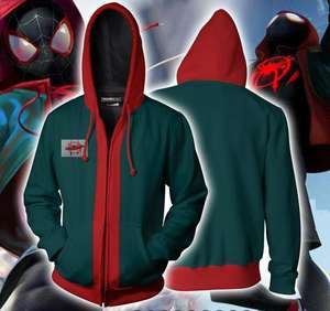 Fitspi All'Ingrosso <span class=keywords><strong>Felpa</strong></span> Autunnale da Uomo con Cappuccio e Zip Giacca con Cerniera Cosplay Supereroe <span class=keywords><strong>Spider</strong></span> Far From Home - Product Image 4