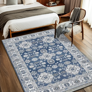 Venta Directa de Fábrica, Alfombra Turca Retro Bohemia Abstracta para el Hogar, Fácil de Cuidar, Lavable a Máquina, Antideslizante, Hecha a Máquina - Product Image 2