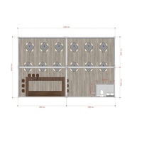 Maison conteneur moderne préfabriquée au Maroc Structure plate en acier isolée et préfabriquée à faible coût en usine préfabriquée antisismique