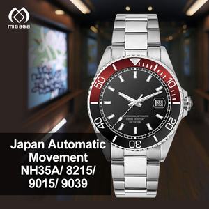 Relojes de lujo personalizados para hombre con logotipo de marca resistente al agua de acero inoxidable de 20ATM reloj mecánico automático clásico para hombre - Product Image 1